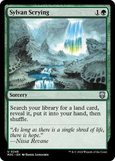 2024 Magic: The Gathering: Commander: Modern Horizons 3 (M3C) - Sylvan Scrying (#248, Uncommon) (, Near Mint)