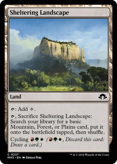 2024 Magic: The Gathering: Modern Horizons 3 (MH3) - Sheltering Landscape (#227, Common) (, Near Mint)