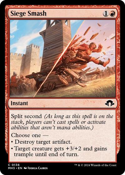 2024 Magic: The Gathering: Modern Horizons 3 (MH3) - Siege Smash (#136, Common)