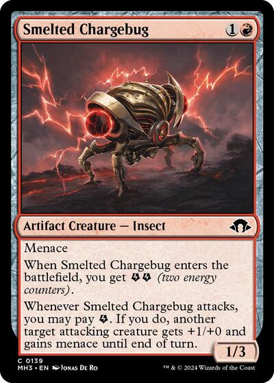 2024 Magic: The Gathering: Modern Horizons 3 (MH3) - Smelted Chargebug (#139, Common)