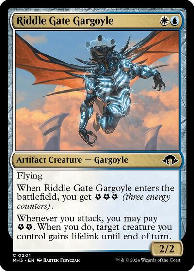 2024 Magic: The Gathering: Modern Horizons 3 (MH3) - Riddle Gate Gargoyle (#201, Common)