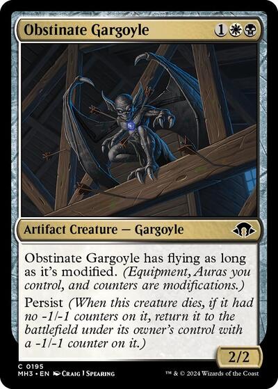 2024 Magic: The Gathering: Modern Horizons 3 (MH3) - Obstinate Gargoyle (#195, Common) (, Near Mint)