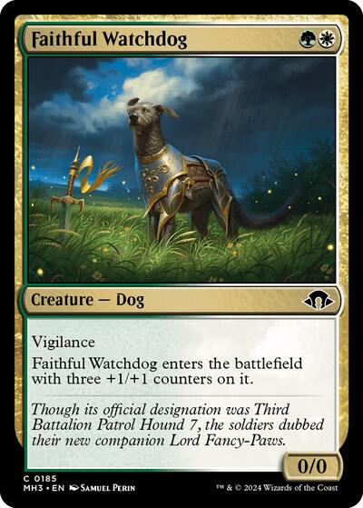2024 Magic: The Gathering: Modern Horizons 3 (MH3) - Faithful Watchdog (#185, Common)