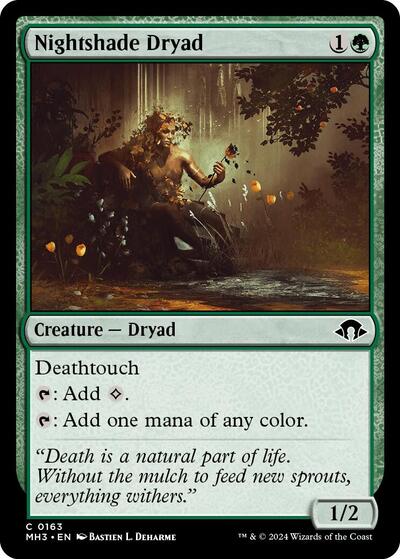 2024 Magic: The Gathering: Modern Horizons 3 (MH3) - Nightshade Dryad (#163, Common) (, Near Mint)
