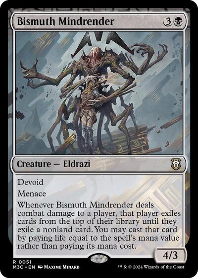 2024 Magic: The Gathering: Commander: Modern Horizons 3 (M3C) - Bismuth Mindrender (#51, Rare) (, Near Mint)