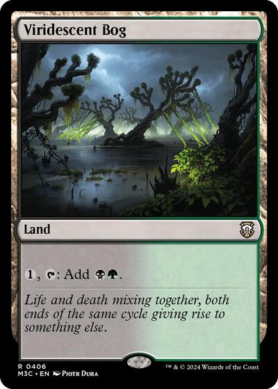 2024 Magic: The Gathering: Commander: Modern Horizons 3 (M3C) - Viridescent Bog (#406, Rare) (, Near Mint)