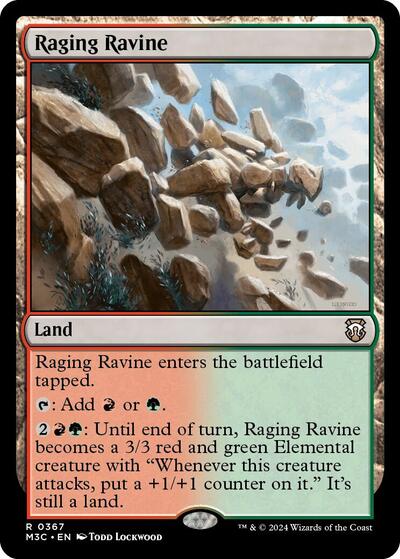 2024 Magic: The Gathering: Commander: Modern Horizons 3 (M3C) - Raging Ravine (#367, Rare) (, Near Mint)
