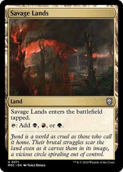 2024 Magic: The Gathering: Commander: Modern Horizons 3 (M3C) - Savage Lands (#371, Uncommon) (, Near Mint)