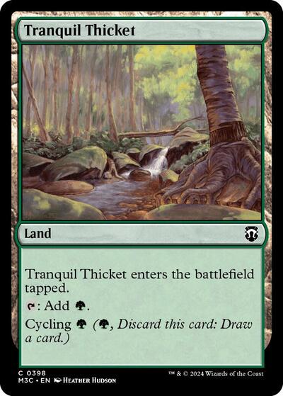 2024 Magic: The Gathering: Commander: Modern Horizons 3 (M3C) - Tranquil Thicket (#398, Common) (, Near Mint)