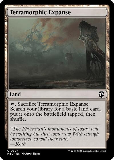 2024 Magic: The Gathering: Commander: Modern Horizons 3 (M3C) - Terramorphic Expanse (#394, Common) (, Near Mint)