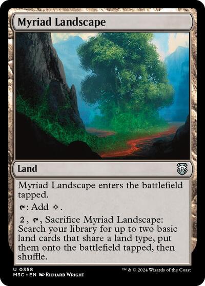 2024 Magic: The Gathering: Commander: Modern Horizons 3 (M3C) - Myriad Landscape (#358, Uncommon) (, Near Mint)