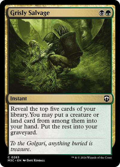 2024 Magic: The Gathering: Commander: Modern Horizons 3 (M3C) - Grisly Salvage (#263, Common) (, Near Mint)