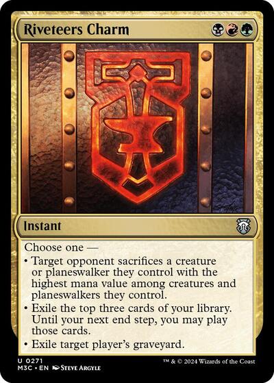 2024 Magic: The Gathering: Commander: Modern Horizons 3 (M3C) - Riveteers Charm (#271, Uncommon) (, Near Mint)