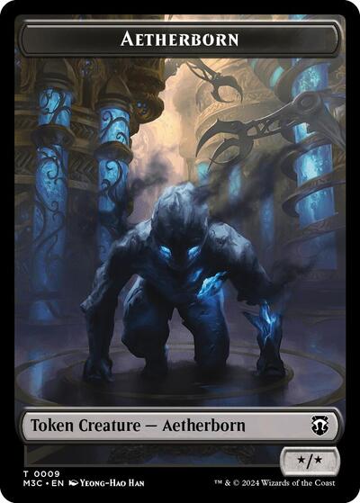 2024 Magic: The Gathering: Commander: Modern Horizons 3 (M3C) - Aetherborn Servo Double Sided Token (#9 // 33, T) (, Near Mint)