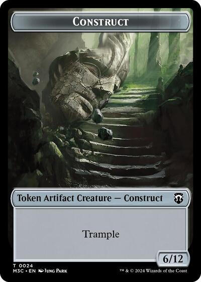 2024 Magic: The Gathering: Commander: Modern Horizons 3 (M3C) - Construct Myr Double Sided Token (#24 // 25, T) (, Near Mint)
