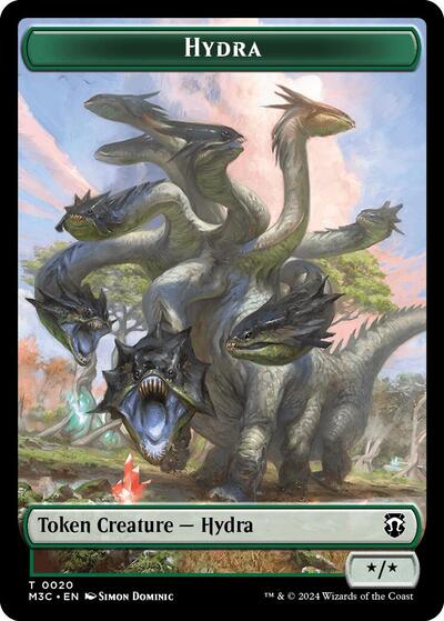 2024 Magic: The Gathering: Commander: Modern Horizons 3 (M3C) - Hydra Boar Double Sided Token (#20 // 17, T) (, Near Mint)
