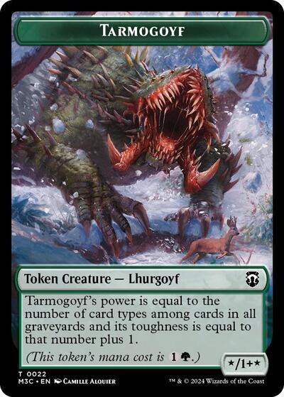 2024 Magic: The Gathering: Commander: Modern Horizons 3 (M3C) - Tarmogoyf Goblin Double Sided Token (#22 // 13, T) (, Near Mint)