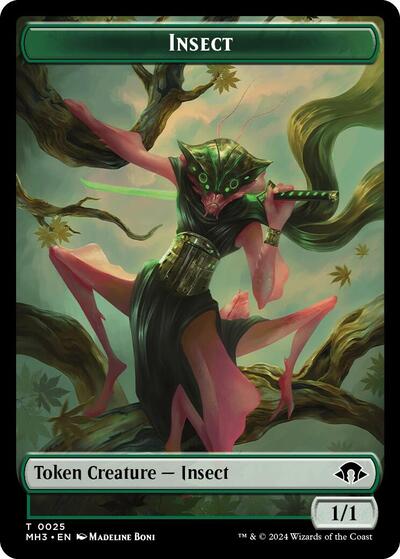 2024 Magic: The Gathering: Modern Horizons 3 (MH3) - Insect Token 0025 (#25, T) (, Near Mint)