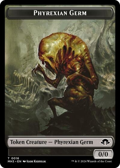 2024 Magic: The Gathering: Modern Horizons 3 (MH3) - Phyrexian Germ Token (#16, T) (, Near Mint)