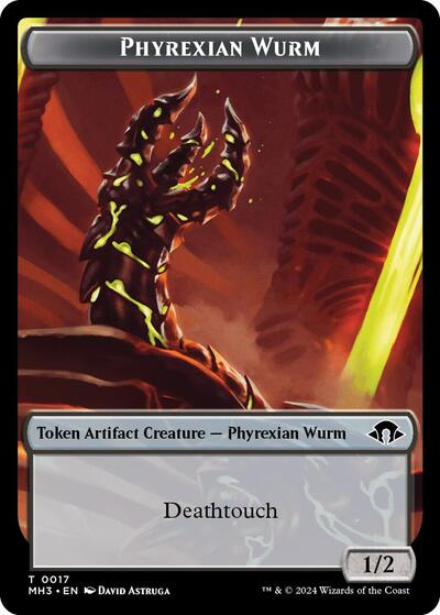 2024 Magic: The Gathering: Modern Horizons 3 (MH3) - Phyrexian Wurm Token 0017 (#17, T) (, Near Mint)