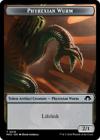 2024 Magic: The Gathering: Modern Horizons 3 (MH3) - Phyrexian Wurm Token 0018 (#18, T) (, Near Mint)