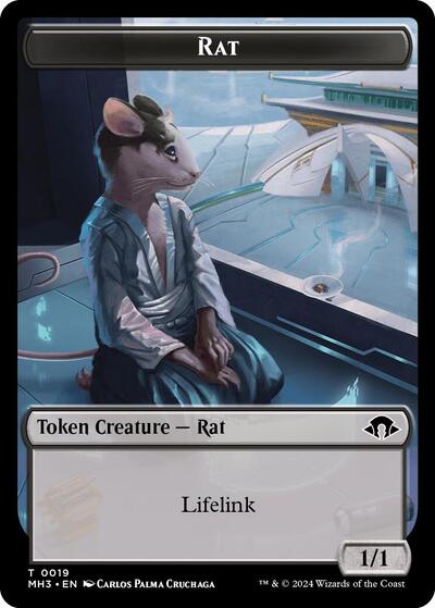 2024 Magic: The Gathering: Modern Horizons 3 (MH3) - Rat Token (#19, T) (, Near Mint)