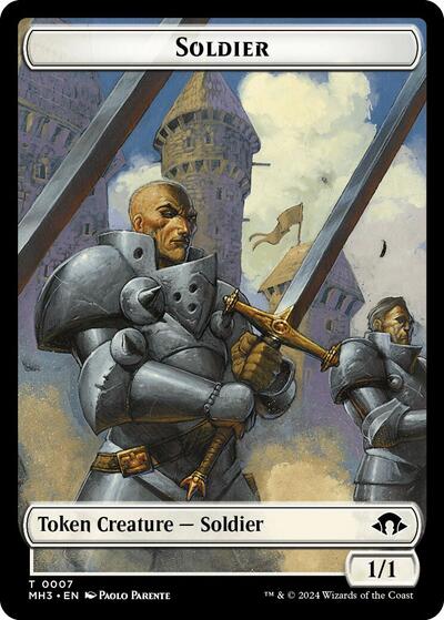 2024 Magic: The Gathering: Modern Horizons 3 (MH3) - Soldier Token (#7, T) (, Near Mint)
