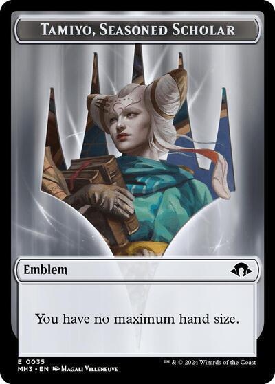 2024 Magic: The Gathering: Modern Horizons 3 (MH3) - Emblem Tamiyo Seasoned Scholar (#35, T) (, Near Mint)