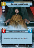 2024 Star Wars: Unlimited: Shadows of the Galaxy (SHD) - Supreme Leader Snoke Shadow Ruler Hyperspace (#314, Legendary) (, Near Mint)