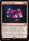 2024 Magic: The Gathering: Duskmourn: House of Horror (DSK) - Cursed Recording 0131 (#131, Rare) (, Near Mint)