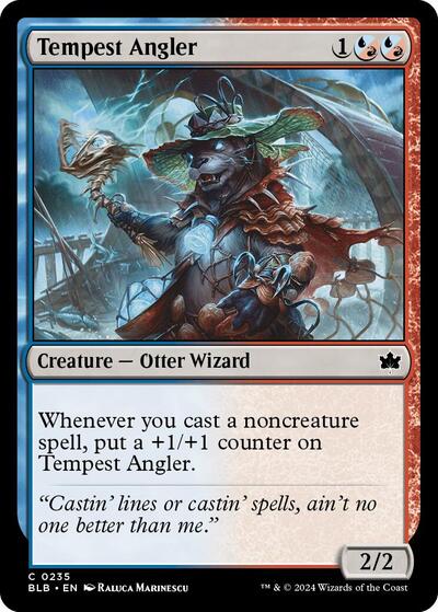2024 Magic: The Gathering: Bloomburrow (BLB) Japanese - Tempest Angler (#235, Common) (Foil, Near Mint)
