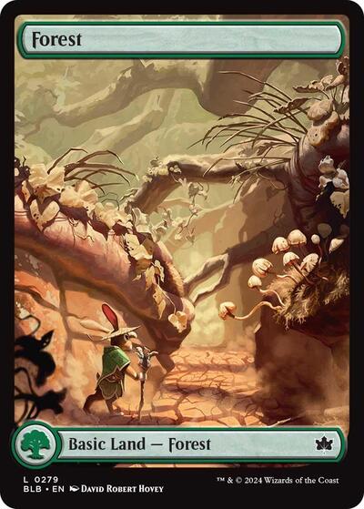 2024 Magic: The Gathering: Bloomburrow (BLB) Japanese - Forest 0279 (#279, Land) (, Near Mint)