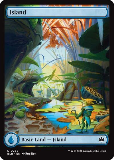 2024 Magic: The Gathering: Bloomburrow (BLB) Japanese - Island 0268 (#268, Land)