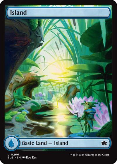 2024 Magic: The Gathering: Bloomburrow (BLB) - Island 0266 (#266, Land)