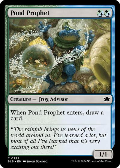 2024 Magic: The Gathering: Bloomburrow (BLB) Japanese - Pond Prophet (#229, Common) (, Near Mint)
