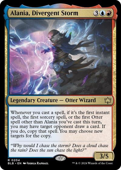 2024 Magic: The Gathering: Bloomburrow (BLB) - Alania Divergent Storm (#204, Rare) (, Near Mint)
