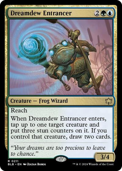 2024 Magic: The Gathering: Bloomburrow (BLB) Japanese - Dreamdew Entrancer (#211, Rare) (Foil, Near Mint)