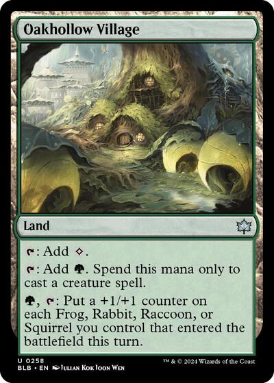 2024 Magic: The Gathering: Bloomburrow (BLB) - Oakhollow Village (#258, Uncommon) (, Near Mint)