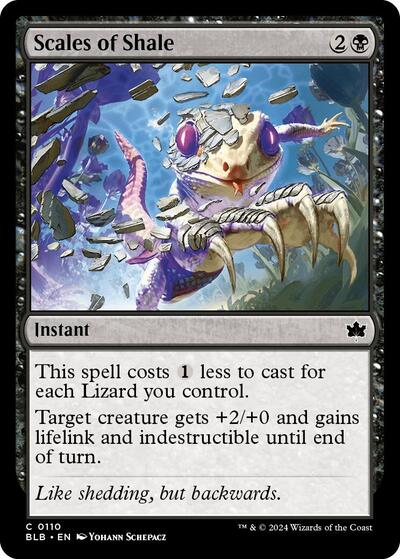 2024 Magic: The Gathering: Bloomburrow (BLB) - Scales of Shale (#110, Common)