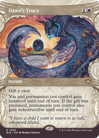 2024 Magic: The Gathering: Bloomburrow (BLB) Japanese - Dawns Truce Showcase (#295, Rare) (, Near Mint)