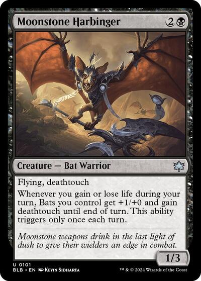 2024 Magic: The Gathering: Bloomburrow (BLB) Japanese - Moonstone Harbinger (#101, Uncommon) (, Near Mint)