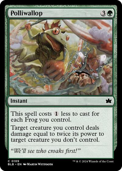 2024 Magic: The Gathering: Bloomburrow (BLB) - Polliwallop (#189, Common) (, Near Mint)