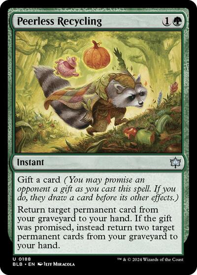 2024 Magic: The Gathering: Bloomburrow (BLB) - Peerless Recycling (#188, Uncommon)