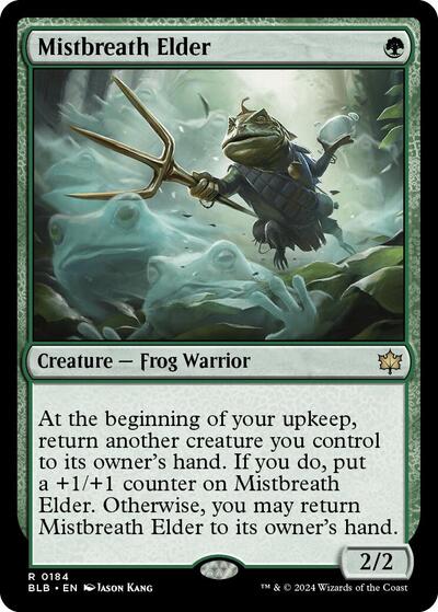 2024 Magic: The Gathering: Bloomburrow (BLB) - Mistbreath Elder (#184, Rare) (, Near Mint)