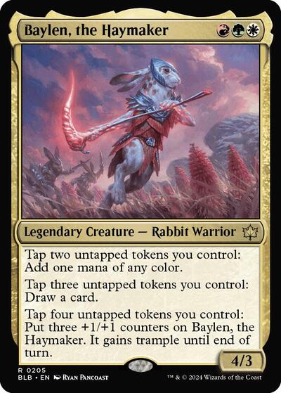 2024 Magic: The Gathering: Bloomburrow (BLB) Japanese - Baylen the Haymaker (#205, Rare) (, Near Mint)