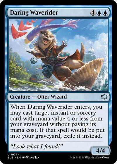 2024 Magic: The Gathering: Bloomburrow (BLB) Japanese - Daring Waverider (#44, Uncommon) (, Near Mint)