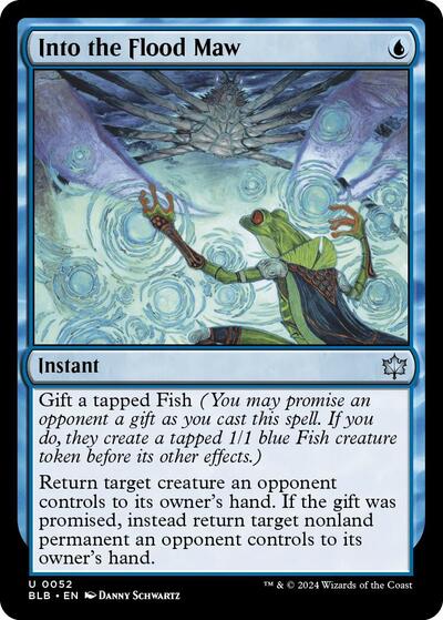 2024 Magic: The Gathering: Bloomburrow (BLB) - Into the Flood Maw (#52, Uncommon) (, Near Mint)