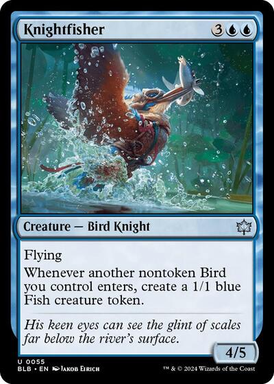 2024 Magic: The Gathering: Bloomburrow (BLB) Japanese - Knightfisher (#55, Uncommon) (, Near Mint)