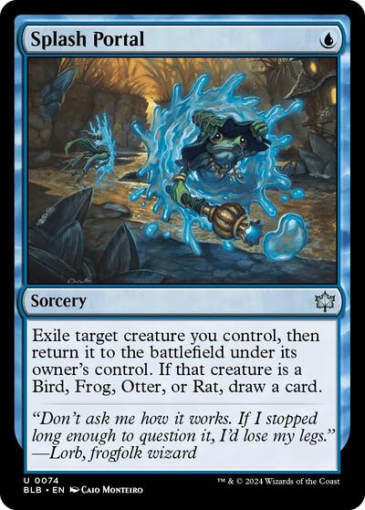 2024 Magic: The Gathering: Bloomburrow (BLB) Japanese - Splash Portal (#74, Uncommon) (, Near Mint)