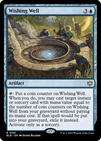 2024 Magic: The Gathering: Bloomburrow (BLB) Japanese - Wishing Well (#81, Rare) (, Near Mint)